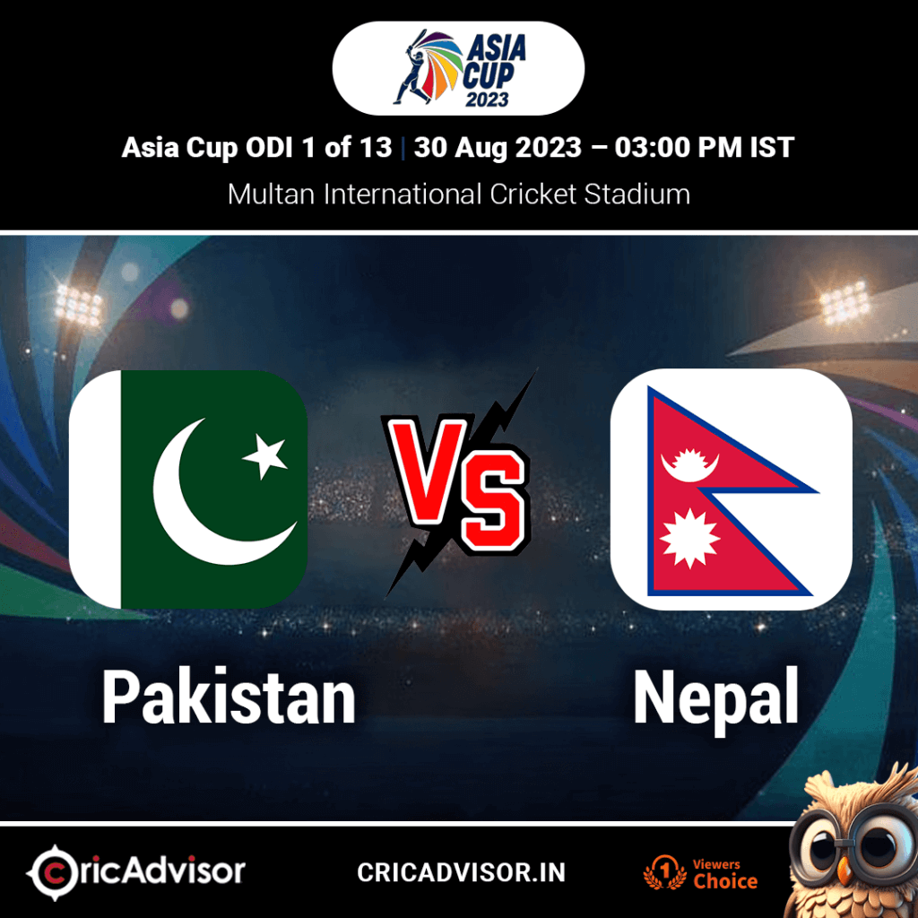 pakistan vs nepal - asia cup 2023 odi 1 of 13